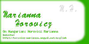 marianna horovicz business card